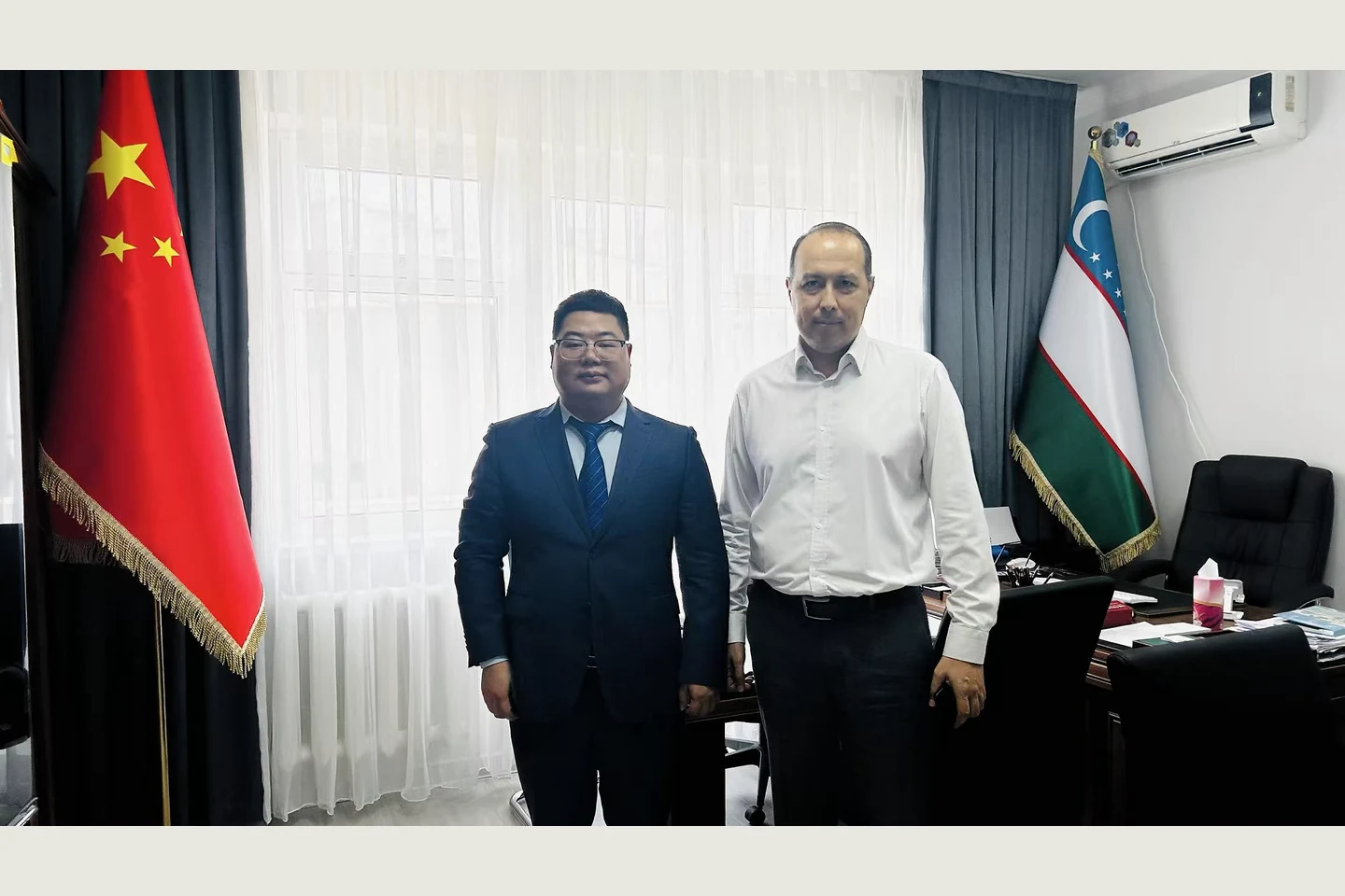 Meeting with international counterparts