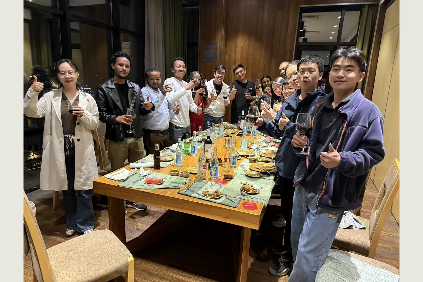 Gathering with overseas clients