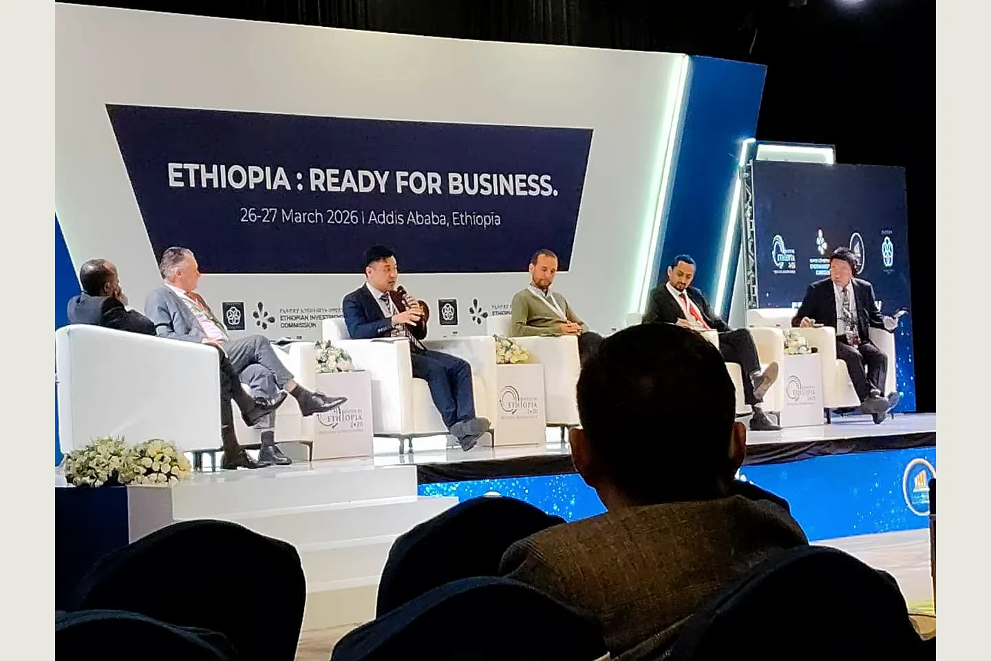 Panel session at an international business event