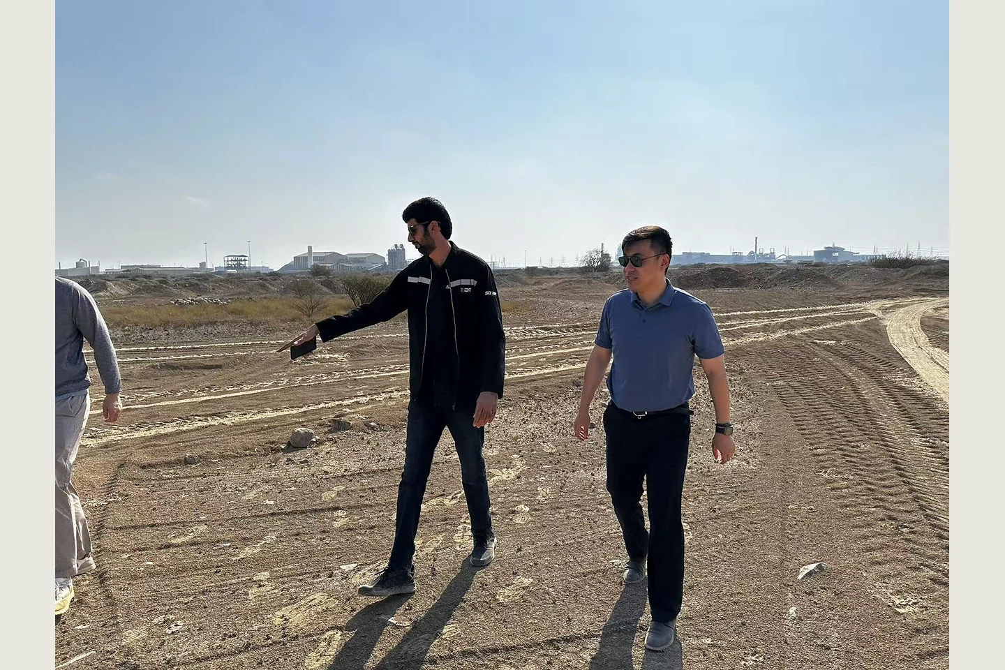 On-site review of an overseas project location