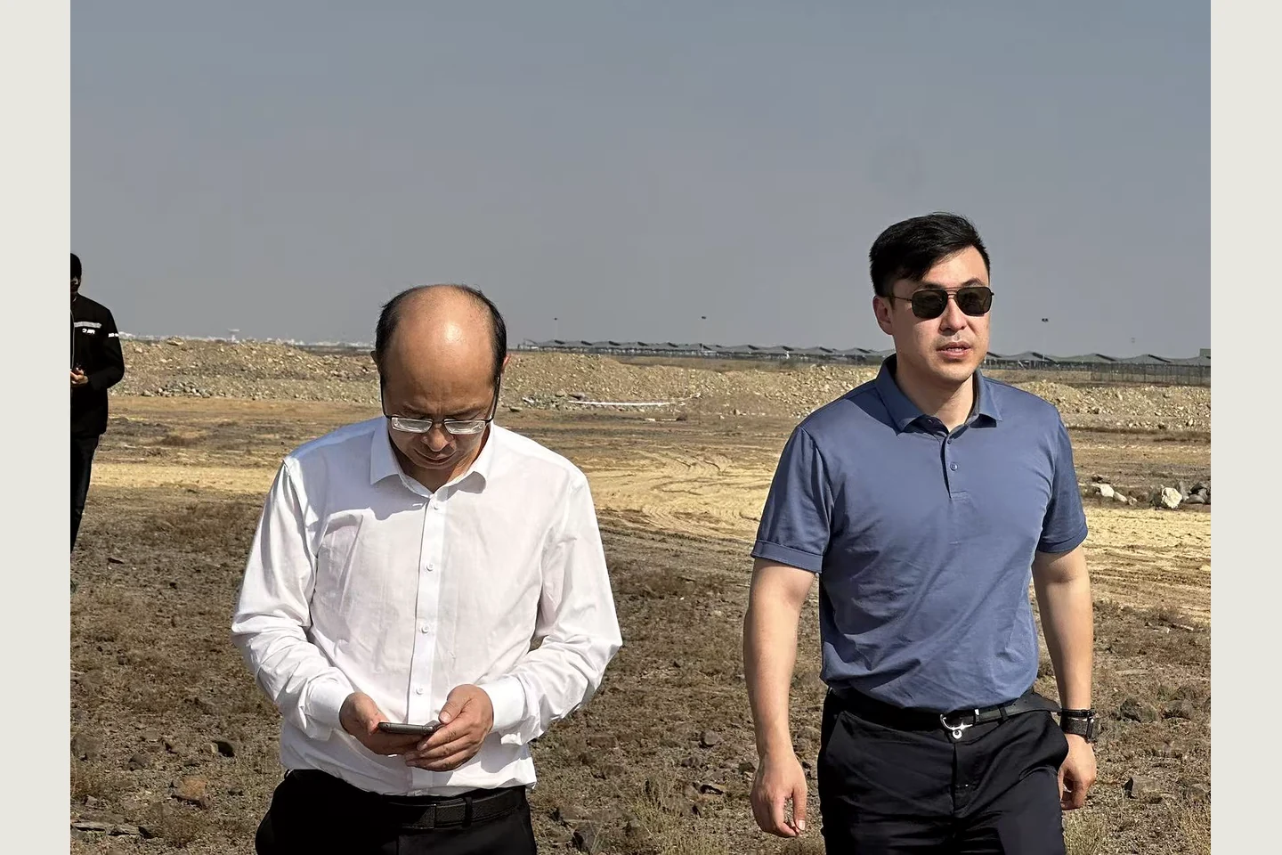 Discussions during an overseas project visit